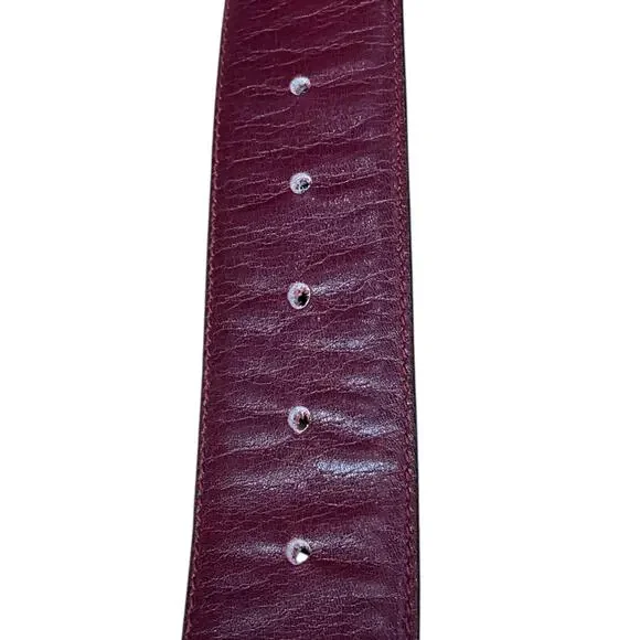 Gucci Navy/Burgundy Reversible Belt